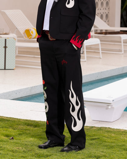 Loiter Western Trouser Black