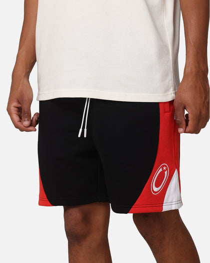 Carre C Star Panelled Shorts Black/Red