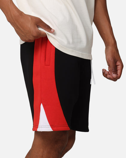 Carre C Star Panelled Shorts Black/Red