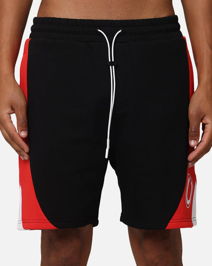 Carre C Star Panelled Shorts Black/Red