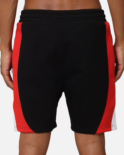 Carre C Star Panelled Shorts Black/Red