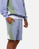 Carre C Star Panelled Shorts Pale Blue