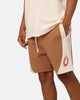 Carre C Star Panelled Shorts Tobacco