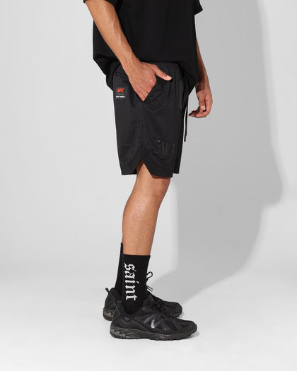 Saint Morta X UFC Basketball Shorts Black