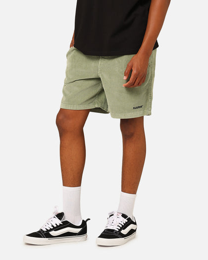 X-Large 91 Wide Corduroy Beach Shorts Pigment Artichoke