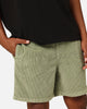 X-Large 91 Wide Corduroy Beach Shorts Pigment Artichoke