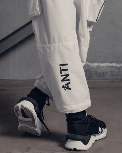 The Anti Order Armed Forces Buffalo Joggers Off White