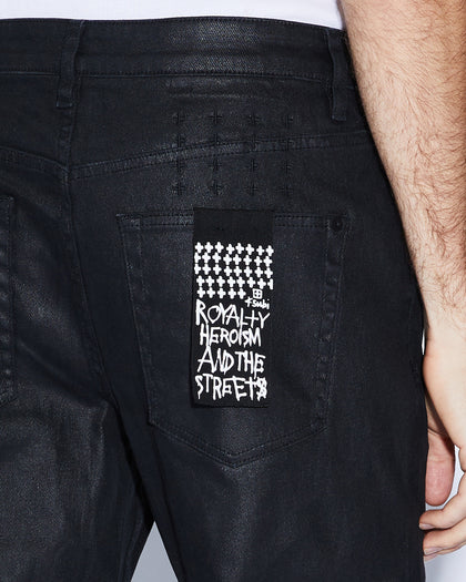 Ksubi Bronko Wax Jeans Black