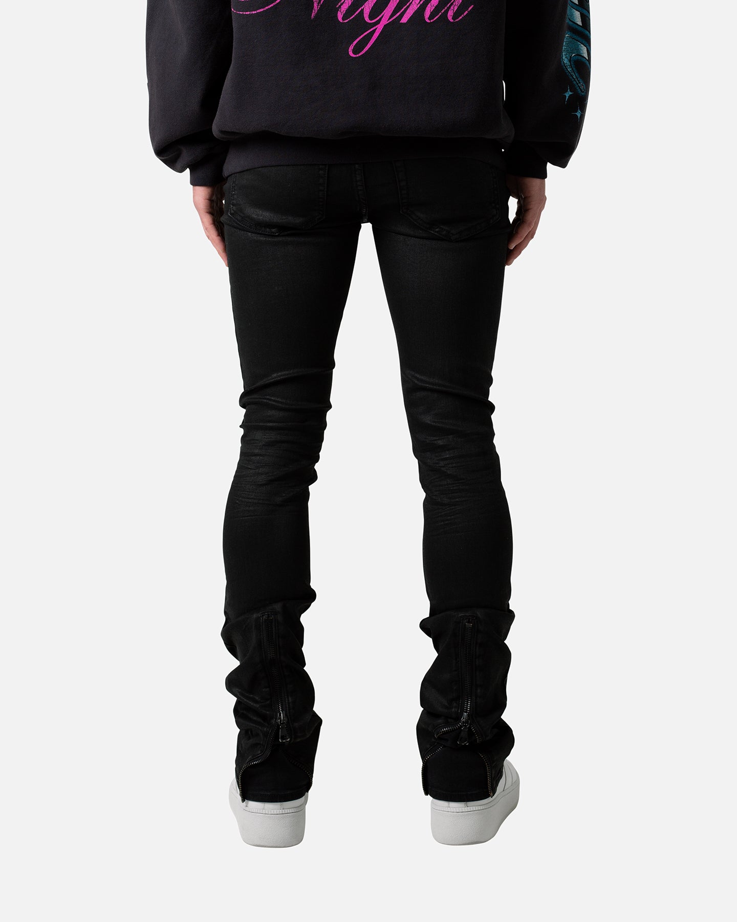 パンツ CIVARIZE waxed black skinny denim M y2k MNML X491 Convertible Skinny Denim Jeans Waxed Black | Culture