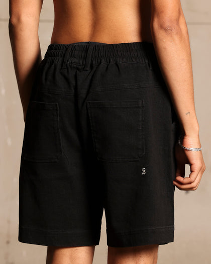 Saint Morta Roadhouse Denim Shorts Black