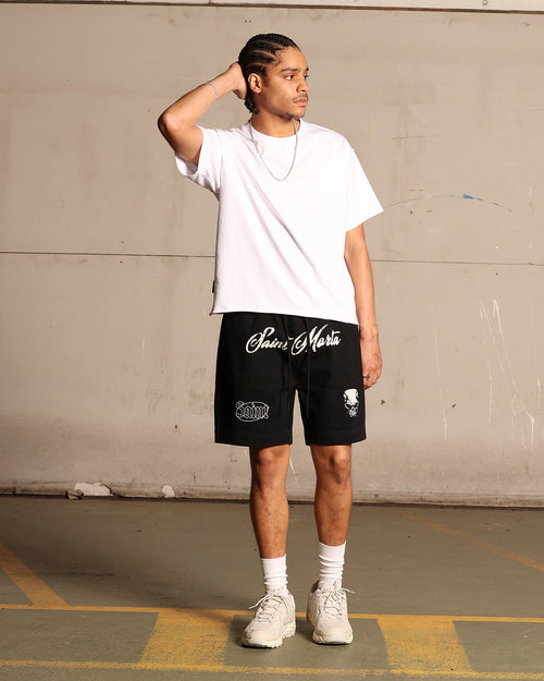 Saint Morta Roadhouse Denim Shorts Vintage Black