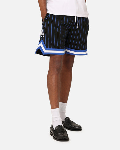 New Era Los Angeles Dodgers Mesh Shorts Black Pinstripe