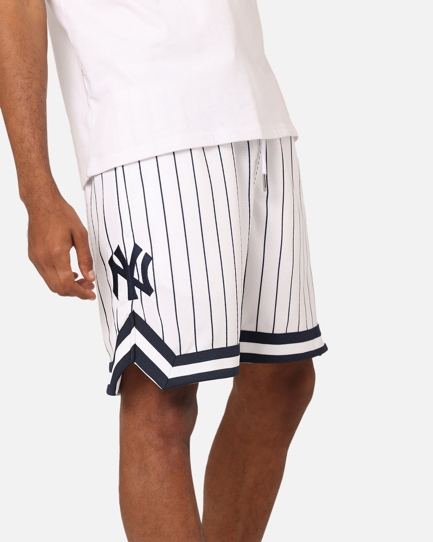 New Era New York Yankees Mesh Shorts White Pinstripe | Culture