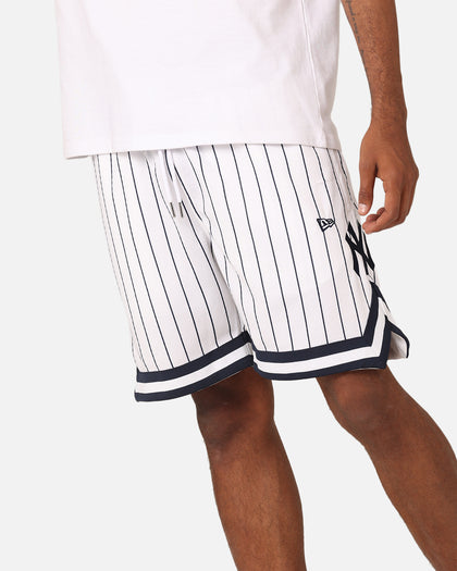 New Era New York Yankees Mesh Shorts White Pinstripe