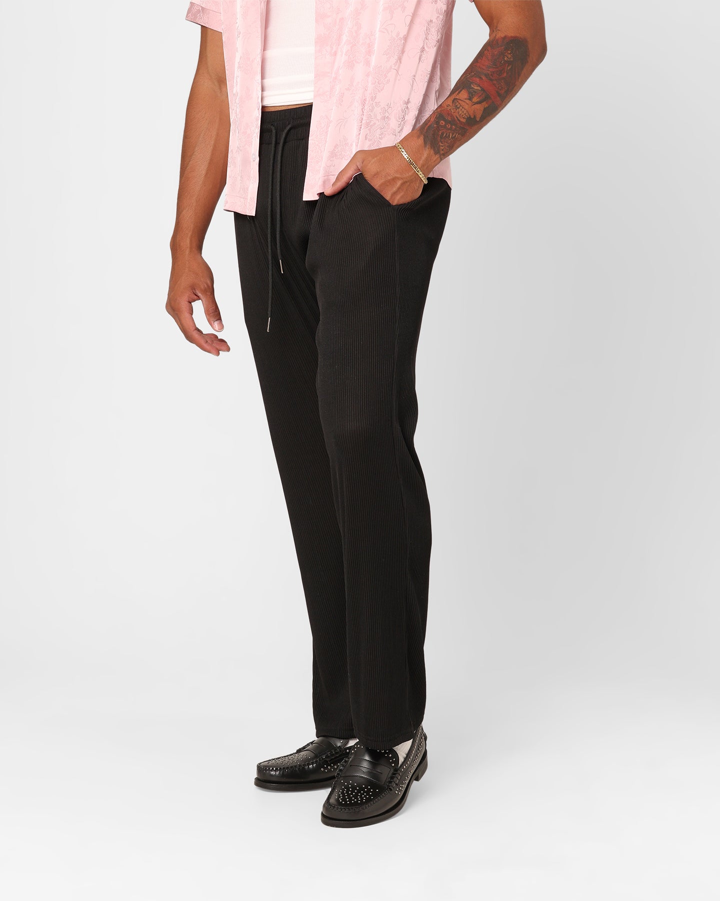 XXIII Leon Ribbed Pants Black | Culture Kings US
