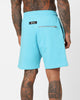 Fallen Breed Puff Logo Zip Sweat Shorts Aqua