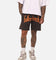 Fallen Breed Puff Logo Zip Sweat Shorts Charcoal/Orange