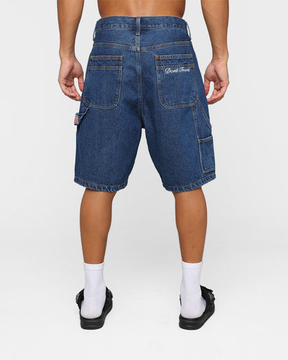 X-Large Denim Painter Shorts Indigo