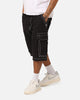 True Religion Big T Cargo Shorts Jet Black