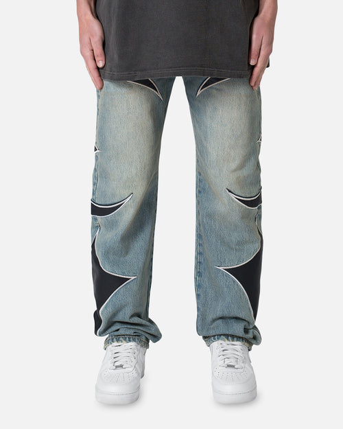 TRIBAL PATCHED DENIM