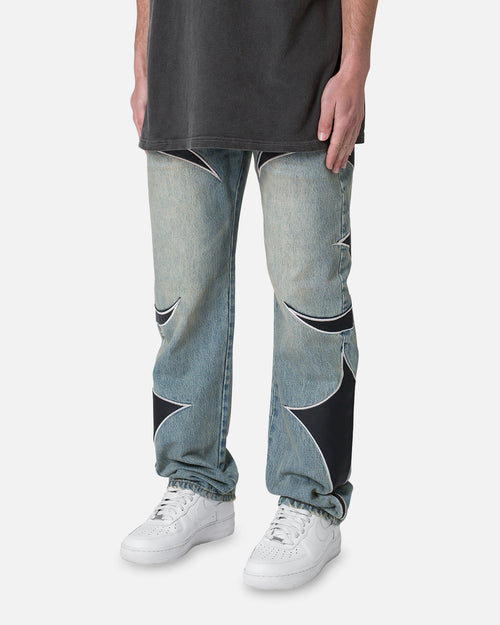 TRIBAL PATCHED DENIM