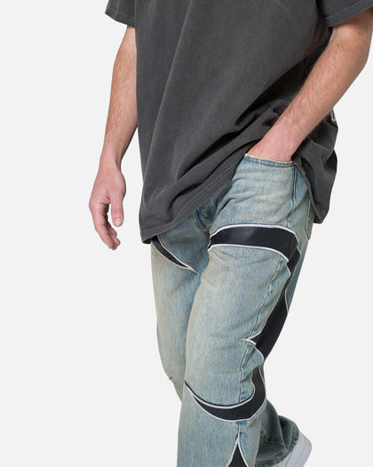 TRIBAL PATCHED DENIM