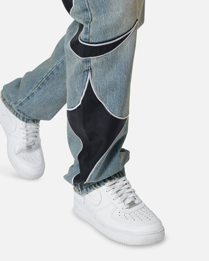 TRIBAL PATCHED DENIM