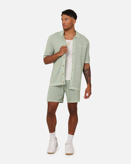 XXIII Zyair Knit Rib Shorts Sage