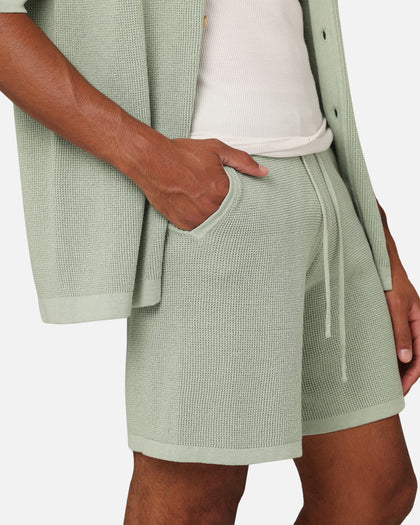 XXIII Zyair Knit Rib Shorts Sage