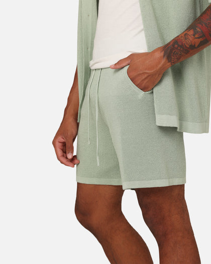 XXIII Zyair Knit Rib Shorts Sage