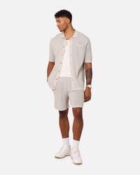 XXIII Zyair Knit Rib Shorts Stone