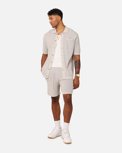 XXIII Zyair Knit Rib Shorts Stone
