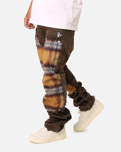 Lifted Anchors "Varial" Mohair Carpenter Denim Jeans Brown/Mohair