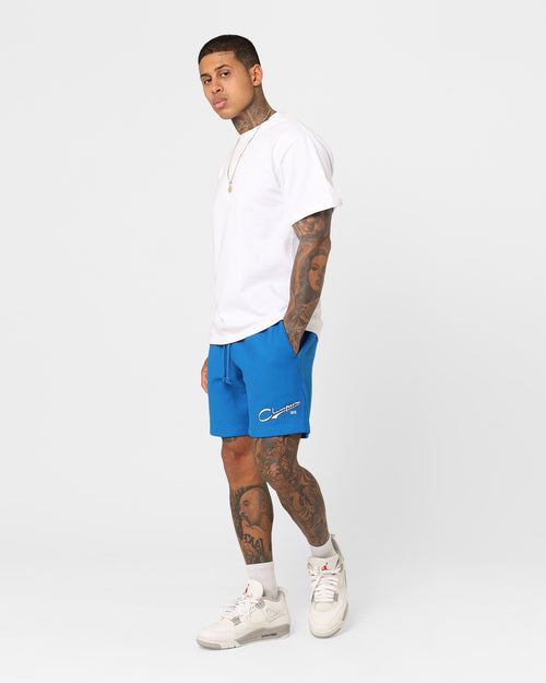 Champion Reverse Weave Cursive Logo Shorts Pelican Do