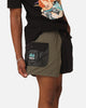 Market Garden Tech Shorts Black/Olive
