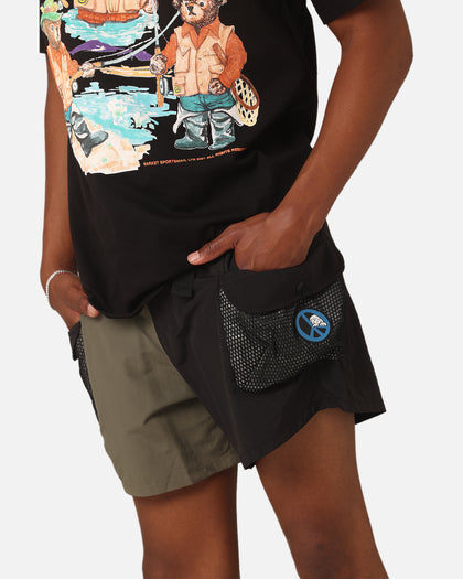 Market Garden Tech Shorts Black/Olive