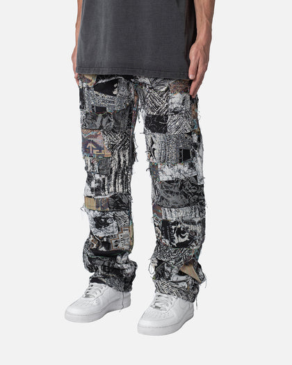 MNML Panelled Blanket Pants Black/White