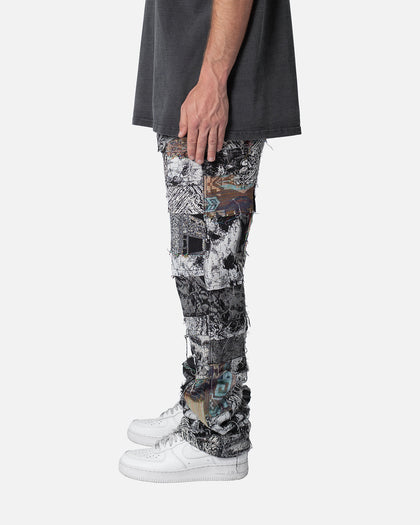 MNML Panelled Blanket Pants Black/White