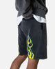 MNML Flame Shorts Black