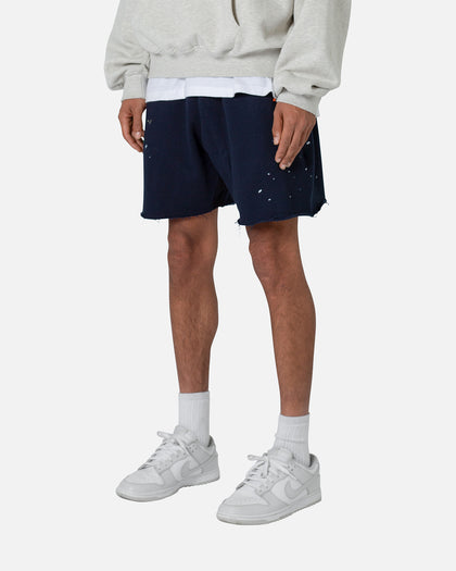 MNML Contrast Paneled Sweatshorts Navy
