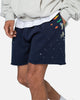MNML Contrast Paneled Sweatshorts Navy
