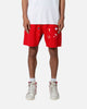 MNML Contrast Paneled Sweatshorts Red