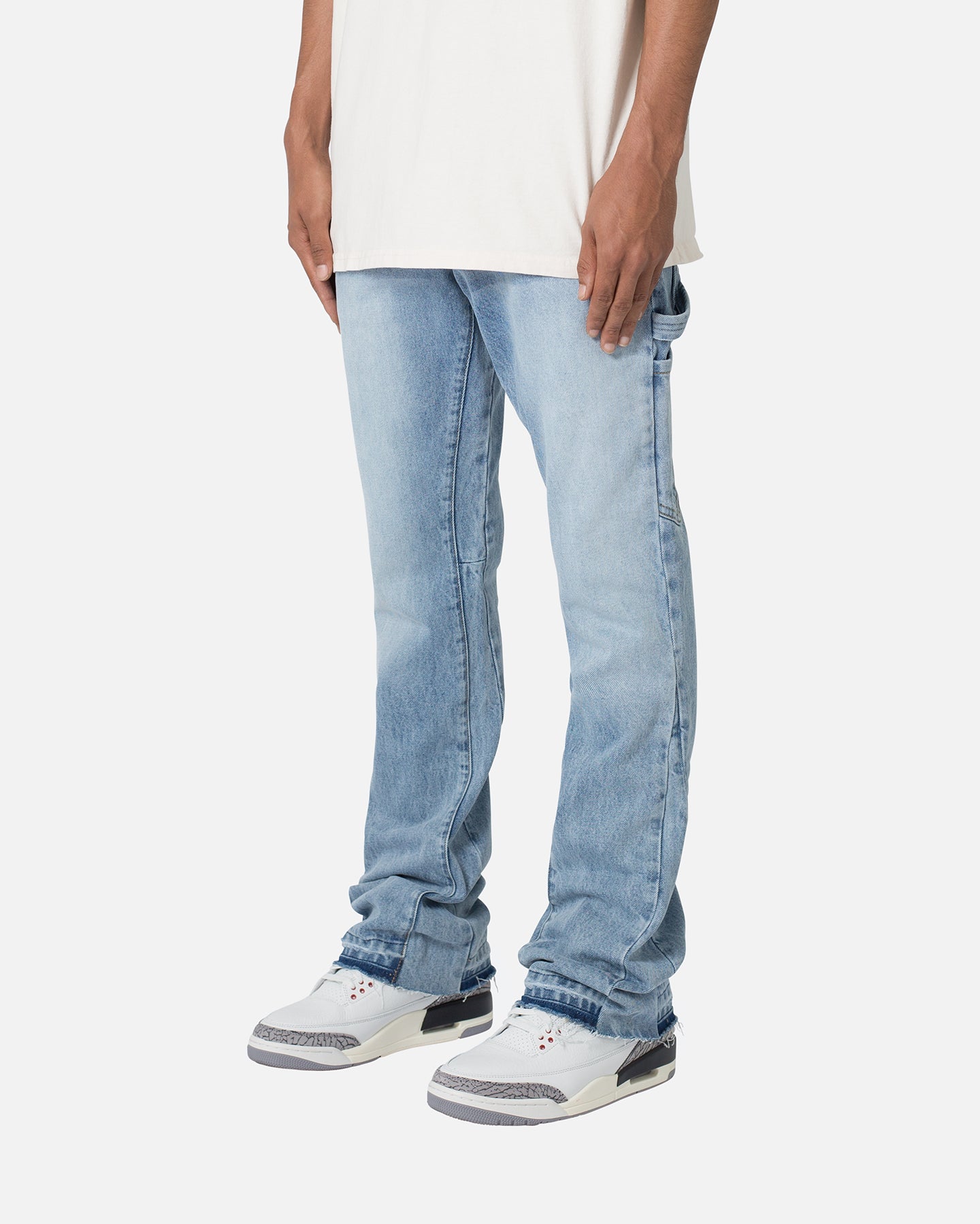 1818 POCKET FLARE DENIM MNML B531 Carpenter Flare Denim Jeans Blue | Culture Kings US