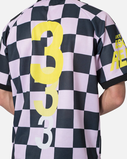 MNML Checkered Polo Shirt Pink