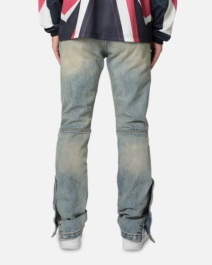 MNML D529 Moto Denim Jeans Vintage Blue