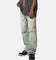 MNML Knee Distressed Ultra Baggy Denim Jeans Vintage Blue