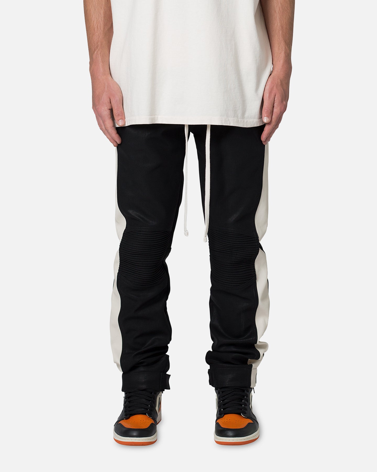 MNML Leather Moto Pants Black | Culture Kings US