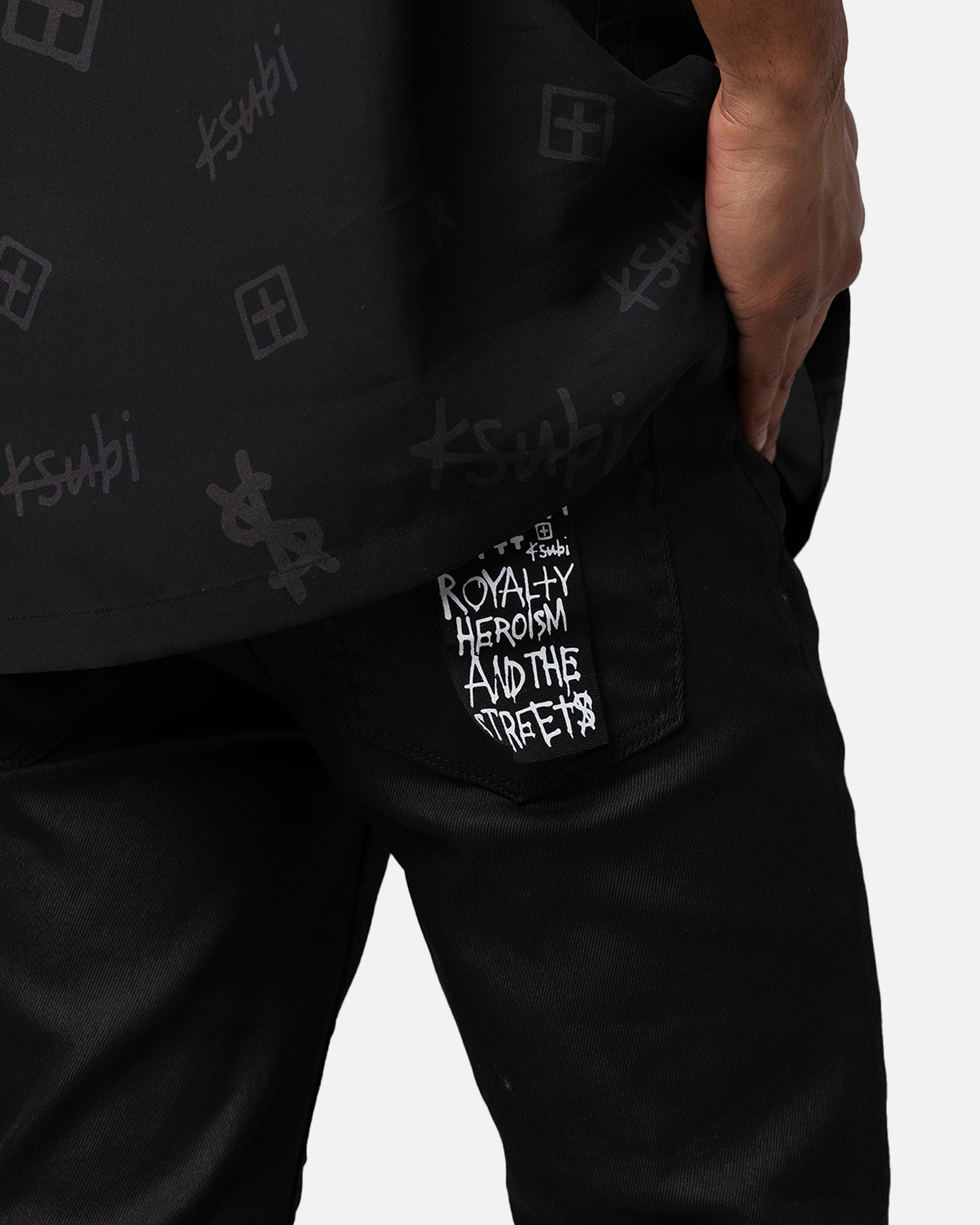 Ksubi Chitch Waxed Silver Jeans Black | Culture Kings US