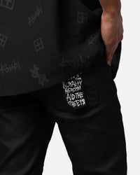 Ksubi Chitch Waxed Silver Jeans Black