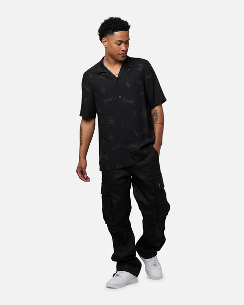 Ksubi Fugitive Cargo Waxed Jeans Black